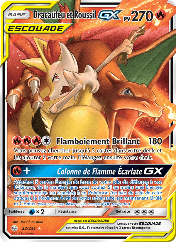 Dracaufeu et Roussil GX